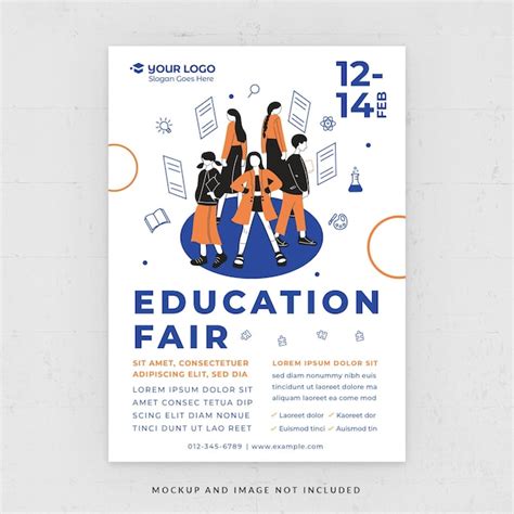 Premium PSD | School Event Education Fair Flyer Template in PSD