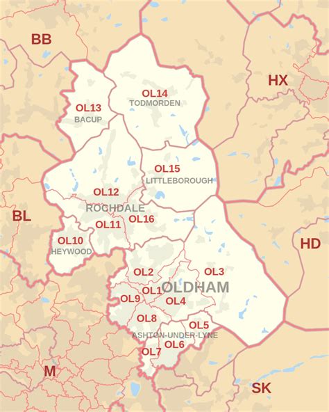 Map of Oldham