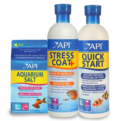 API Aquarium Starter Bundle Pack: One (1) API Quick Start 16 Oz., One ...