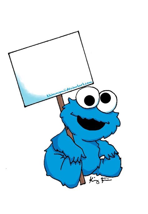 baby cookie monster drawing - Clip Art Library