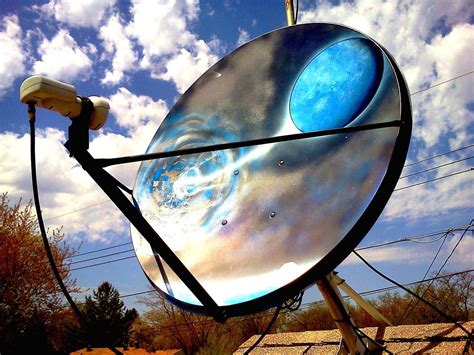 A satellite dish that shows space. A reminder of how cool these little gadgets a... | 1000 in ...