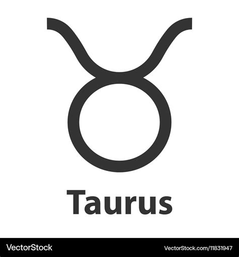 Taurus bull zodiac sign icon Royalty Free Vector Image