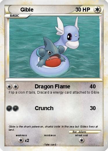 Pokémon Gible 11 11 - Dragon Flame - My Pokemon Card