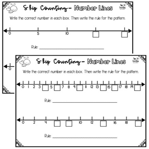 Skip Counting Number Lines - Top Teacher