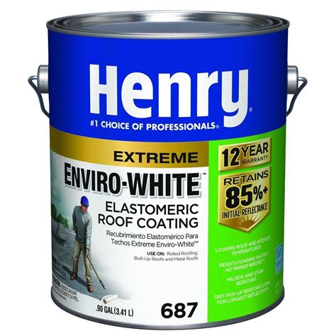 Henry 4.75 Gal. 287 Solar-Flex White Roof Coating-HE287SF871 - The Home Depot