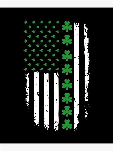 St patrick s day irish american flag poster by tshirtslive – Artofit