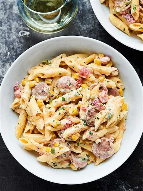 Spicy Chicken Sausage Pasta Recipe - w/ Gluten Free Penne