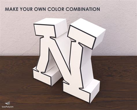 Graffiti 3d Letter N Template Printable Letter for 3d Sign - Etsy Canada