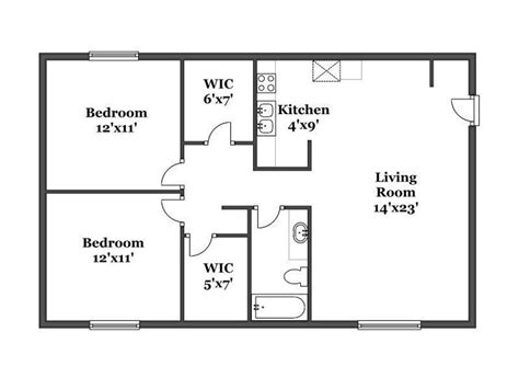 24+ Simple Floor Plans 2 Bedroom, Important Ideas!