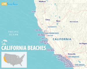 Map of Santa Cruz, California - Live Beaches