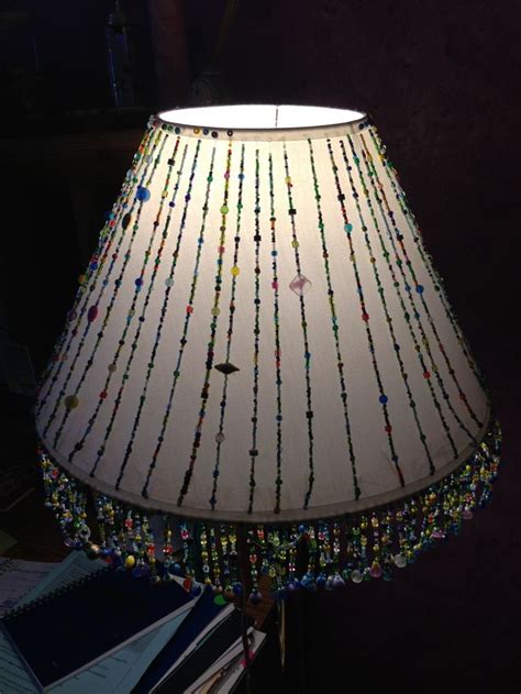 beaded lampshade | Craft Ideas | Pinterest
