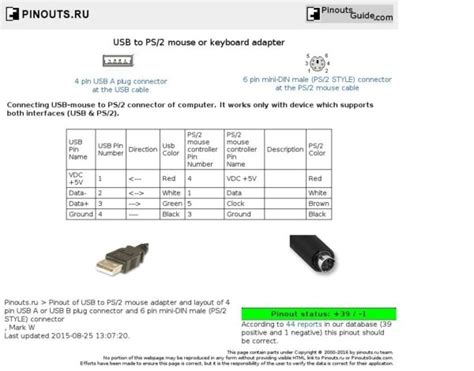 Ps2 To Usb Cable Diagram