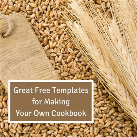 Collection of Free Cookbook Templates: Great Layouts for Recipe and Cooking Projects