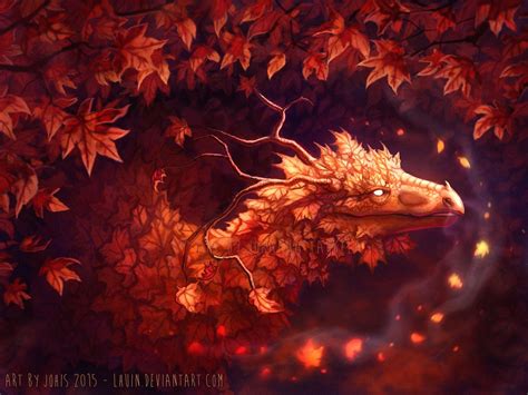 Breath of Autumn by Lhuin on DeviantArt | Autumn forest, Dragon, Dragon art