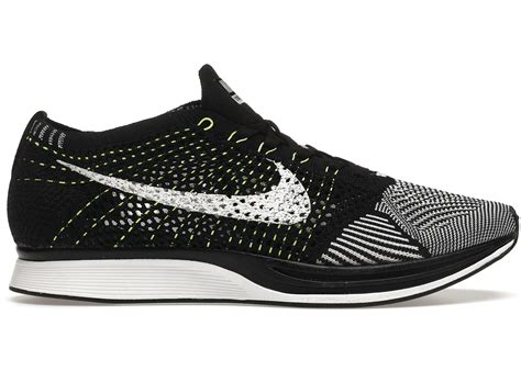 Nike Flyknit Racer Black White Volt - 526628-011 - MX