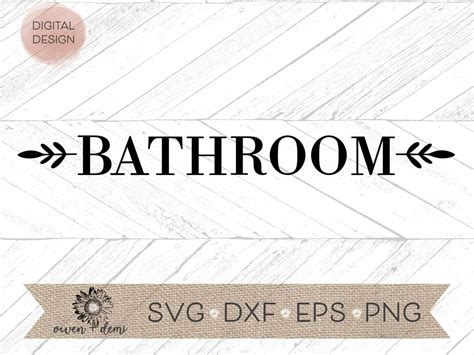 Bathroom svg Bathroom sign svg Bathroom Cricut cut file | Etsy