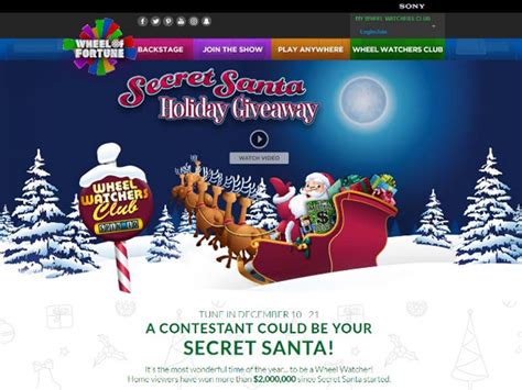 Case Study: Wheel Of Fortune Secret Santa SPIN ID Sweepstakes | Burbank ...