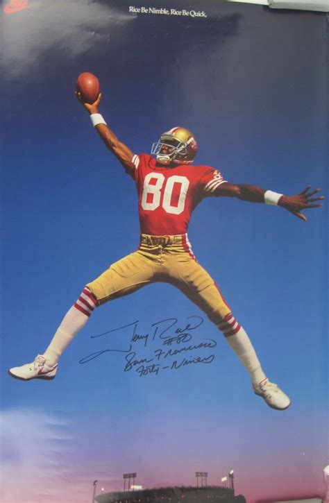 Lot Detail - Jerry Rice Autographed Poster