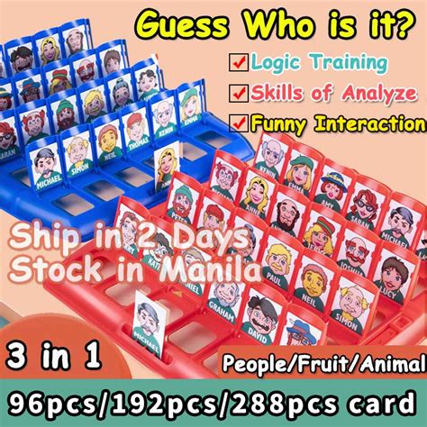 Who Is It Classic Funny Board Game for Kids and Children Classic Board ...