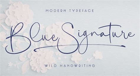 Blue Signature PERSONAL USE Regular font | Fonts2u.com