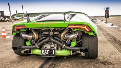 900HP TWIN TURBO LAMBORGHINI HURACAN - Half Mile Drag Race - YouTube