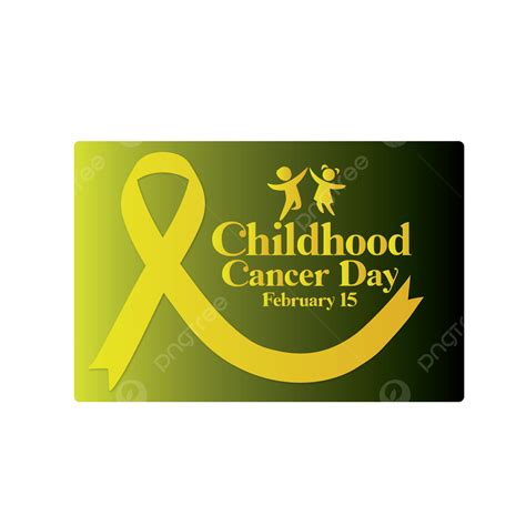 Childhood Cancer Ribbon Vector Art PNG, Childhood Cancer Day, World Childhood Cancer, Caring ...