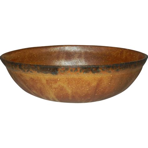 Vintage McCoy Pottery - Canyon Oval 10.5” Serving Bowl from mygrandmotherhadone on Ruby Lane