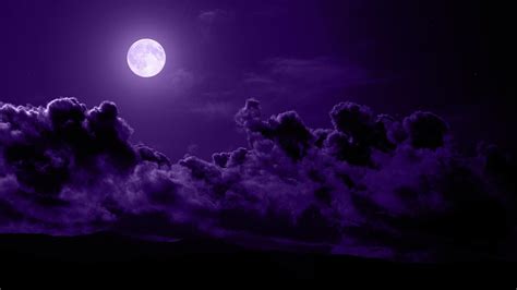 Purple Moon | Purple Sky | Phong cảnh, Thiệp, Cánh