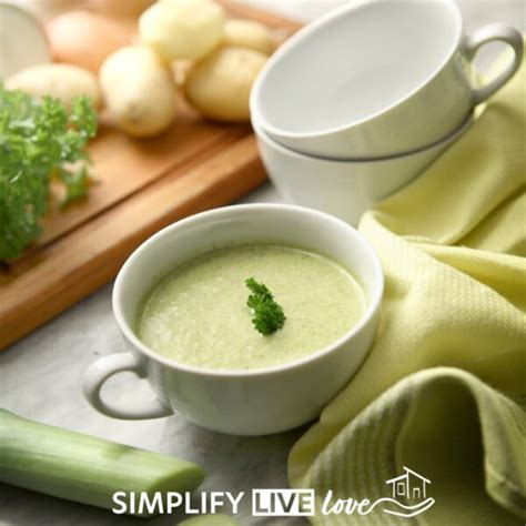 How to Make Vichyssoise Soup with Lifeway Kefir - SImplify Live Love