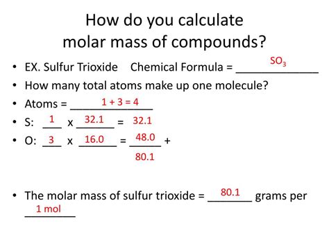 PPT - MOLAR MASS PowerPoint Presentation, free download - ID:2674198