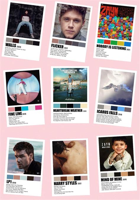 Solo Albums One Direction Mini Posters - Etsy