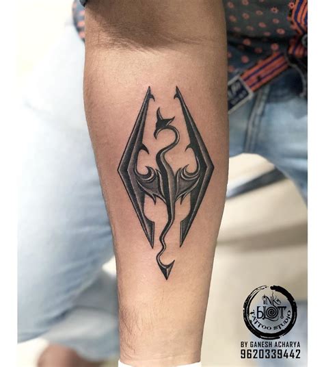 skyrim tattoo | Skyrim tattoo, Tattoo designs men, Forearm tattoo design