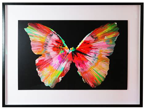 Damien Hirst - Butterfly Spin Painting For Sale | The Art Hound Gallery