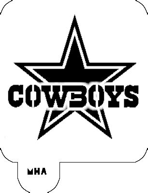 Mr. HAIR ART STENCIL - Dallas Cowboys Logo-MHA 418