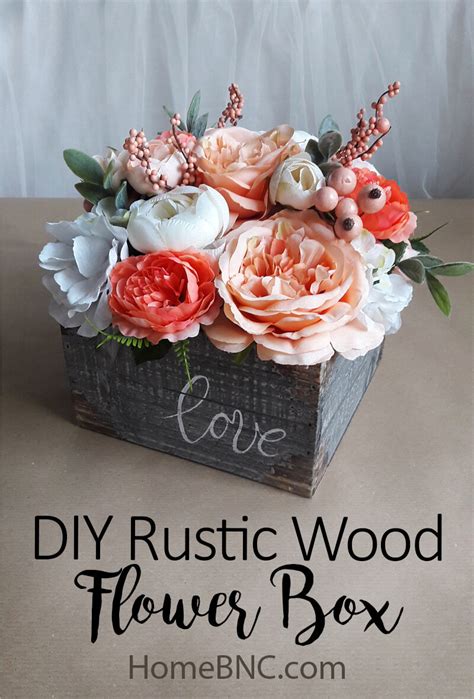 DIY Rustic Wood Flower Box — Homebnc