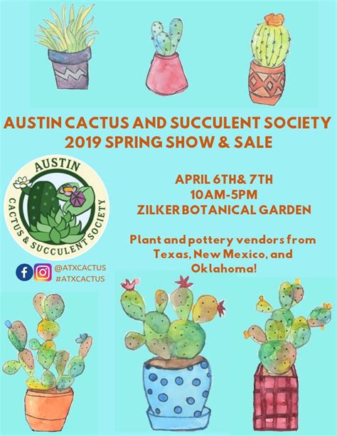 Austin Cactus and Succulent Society Spring Show and Sale - 365 Things Austin