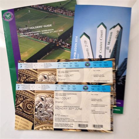 Tickets for Wimbledon 2014! | Wimbledon, Ticket holders, Museum shop