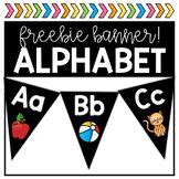 Alphabet Banner - FREEBIE | Alphabet banner, Preschool planning, Alphabet preschool