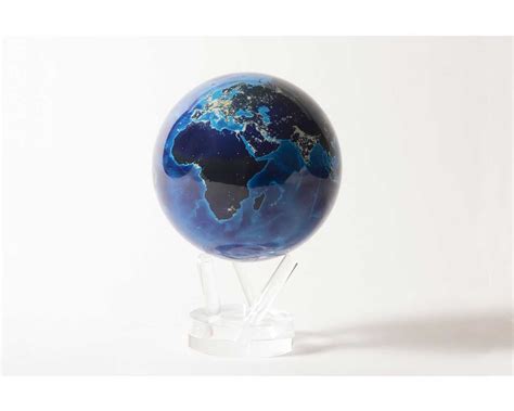 Earth at Night Globe - Ambient Light Powered Rotating Globe