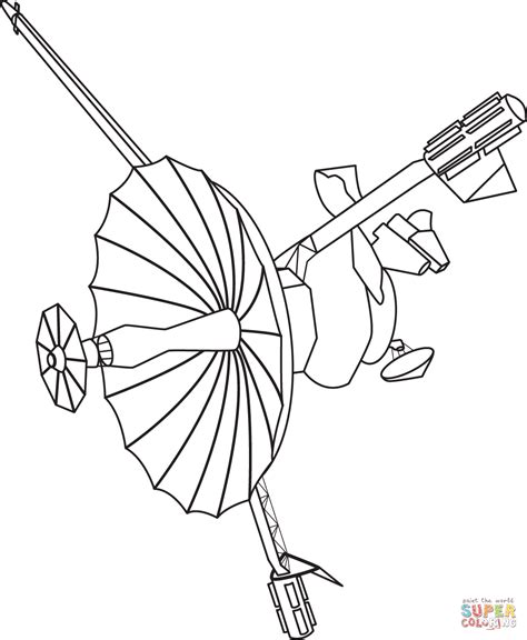 Galileo Spacecraft coloring page | Free Printable Coloring Pages