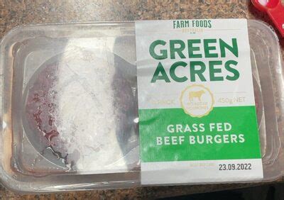 Grass fed beef burgers - 450 g