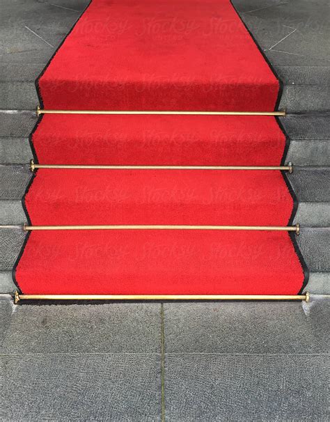 "Stairs With Red Carpet" by Stocksy Contributor "Rene De Haan" - Stocksy