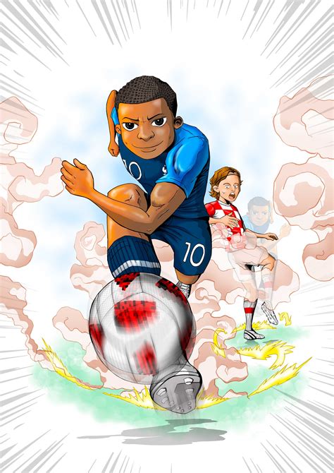 MBAPPE ilustración. | Football drawing, Soccer drawing, Soccer art