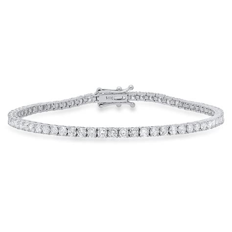 14K White Gold Tennis Bracelet with Diamonds - Westwood Jewelers