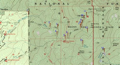 Hikin' Jim's Blog: Water Sources of the San Jacinto Mountains -- West Side