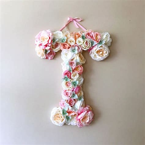 Floral Letters, Huge Baby Letters, Nursery Letters, Floral Monogram, Personalized Nursery Wall ...