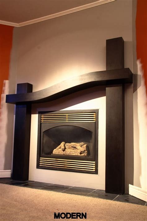 Modern Style Fireplace Mantel Surround | house decor | Pinterest