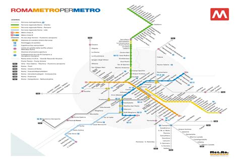 Rome Metro - Lines, hours, fares and Rome metro maps