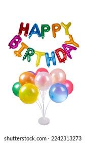 Birthday Balloons Isolated On White Background Stock Photo 2242313273 | Shutterstock