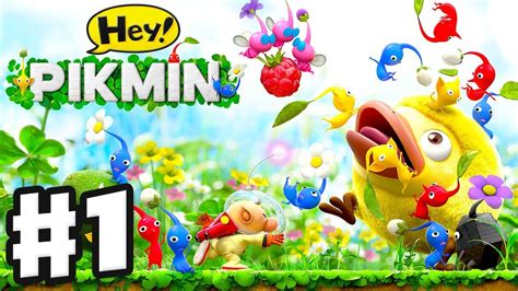 Hey! Pikmin - Gameplay Walkthrough Part 1 - Sector 1: Brilliant Gardens! All Treasures! Nintendo ...